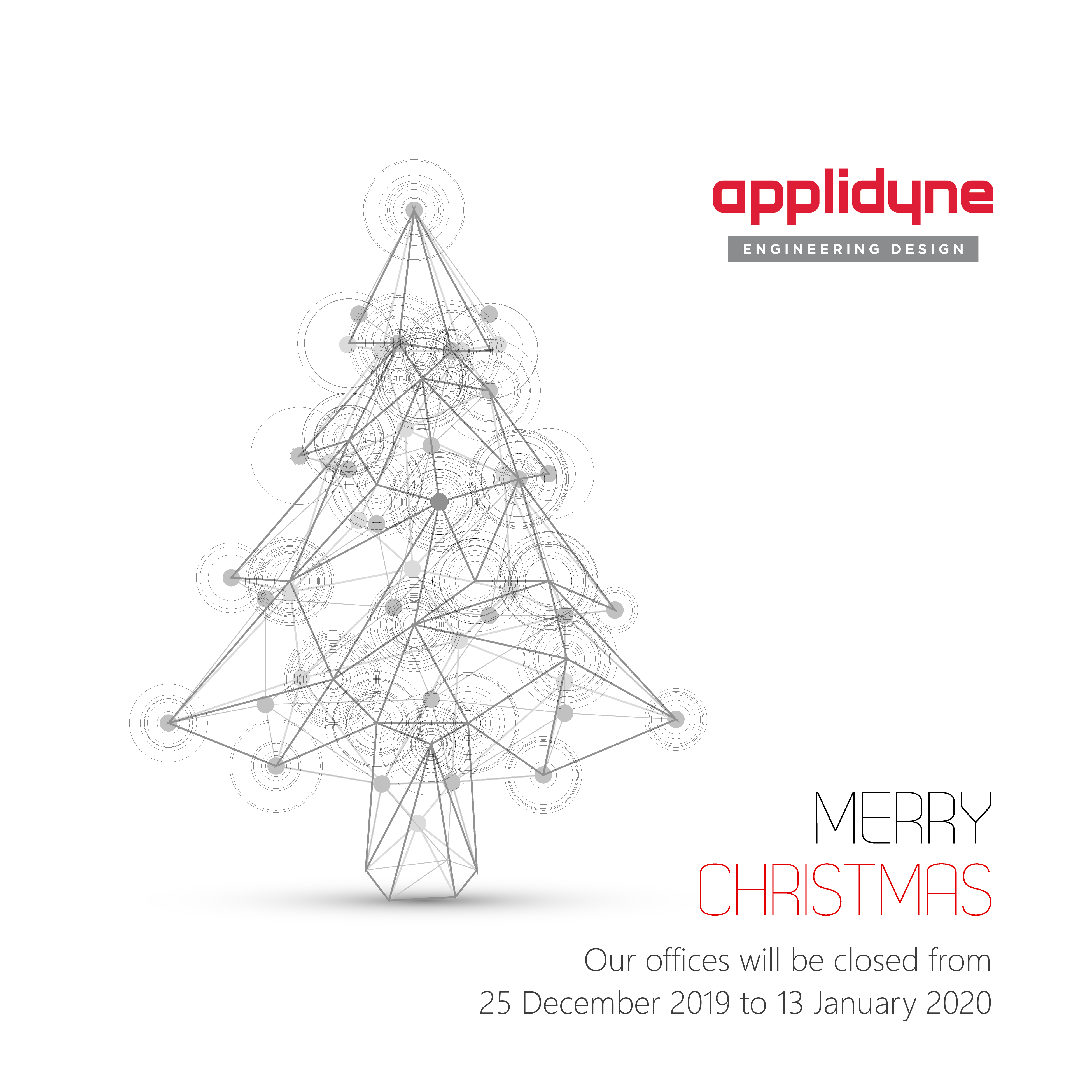 2020 Applidyne Christmas closure